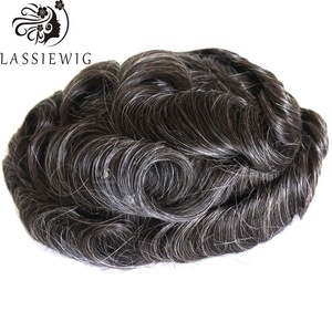 100% Human <strong>Hair</strong> Toupee for <strong>Men</strong> <strong>Hair</strong> <strong>Piece</strong> - Product Image 1