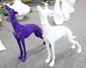 2015 Modern pie del perro de perro perro resina figurines