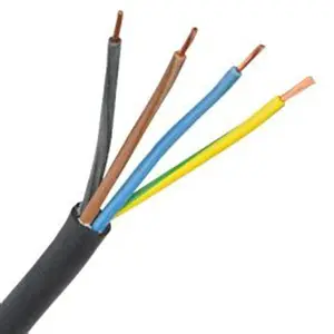 Резиновый изолированный гибкий кабель с ПВХ изоляцией h05rn-f 4x1 5