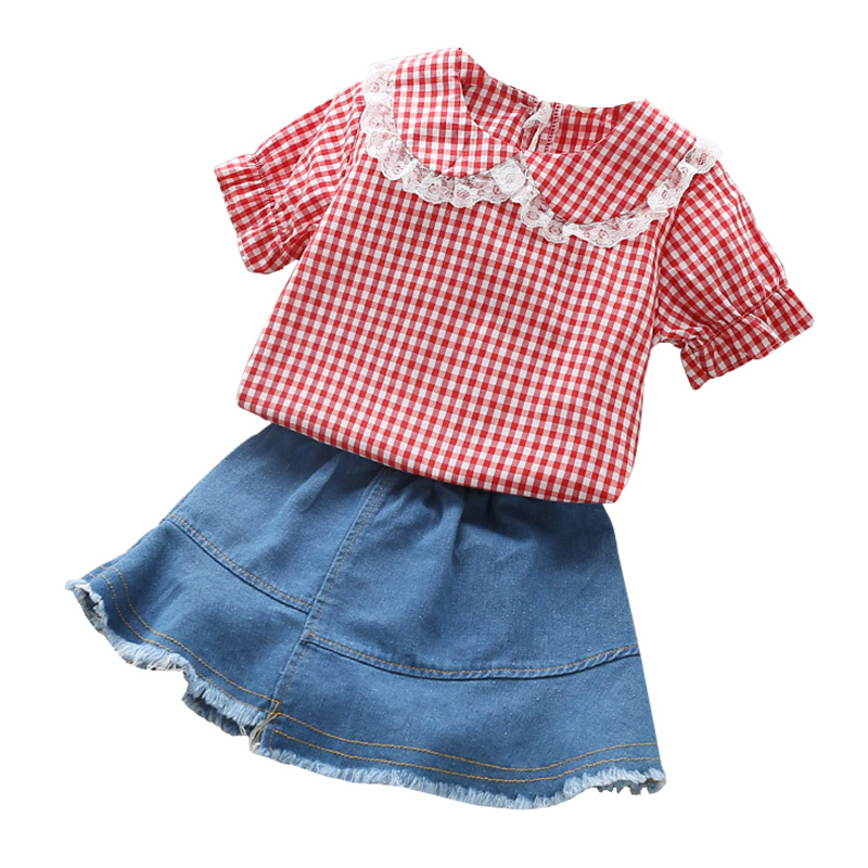 Новейший дизайн костюма для детской одежды Простые джинсовые платья для девочек из Китая, оптовая продажа