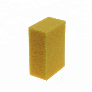 Rectangular Coral Car <strong>Cleaning</strong> <strong>Sponge</strong> Yellow Car Wax Applicator Car <strong>Auto</strong> Washing <strong>Sponge</strong>
