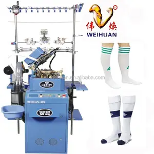 Máquina de tejer calcetines de fútbol, computarizada, 4,5 pulgadas, 6F