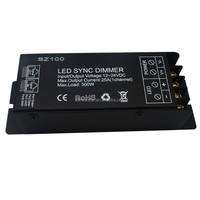 Gradateur tactile RF LED 25A 300W Gradateur synchronisé LED pour bande lumineuse LED DC12-24V