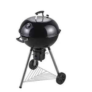 Outdoor Bbq New Deluxe Kettle Smoker Model 22.5'' Kettle Backyard Charcoal Bbq Grills