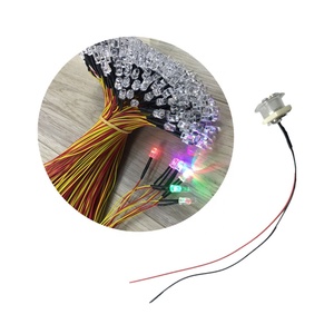 <span class=keywords><strong>Kit</strong></span> de lampe led 12V 5mm, lumière d'avertissement de la route, avec câble de 20cm - Product Image 3