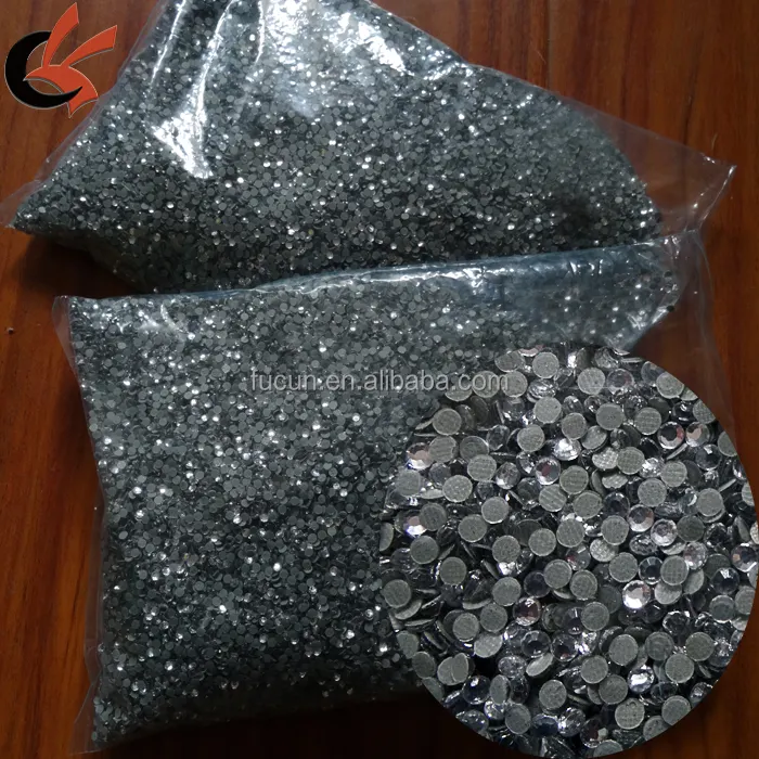 3mm (10ss) Hot Fix Coreano di Vetro Strass 500 Gross Crystal Clear