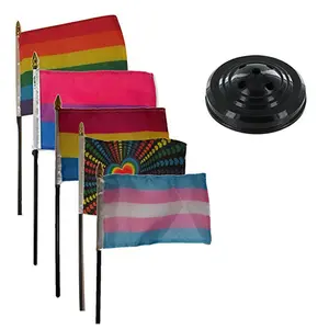 Bendera Meja Pelangi Prosender Gay Berbeda Kecil