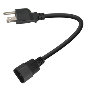 SVT 18AWG NEMA 5-15 C13 güç kablosu | 125V 10A | Sunucular için ağır PVC ceket |/adet/monitörler - Product Image 3