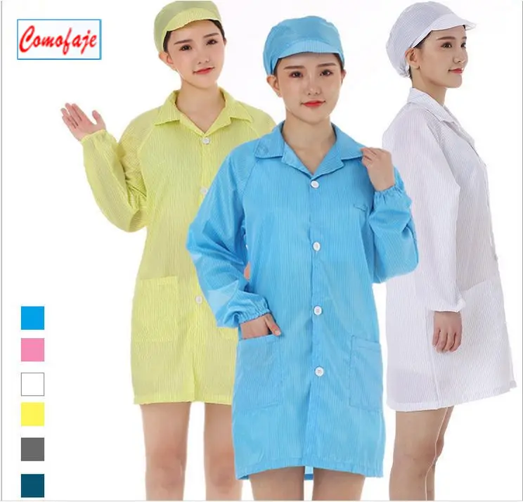 Venda quente roupas ESD anti-estático vestuário roupas workwear ESD Anti-estático Cleanroom Vestuário com boa qualidade