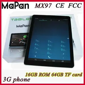 Wcdma GSM 3 G tablet pc 9.7 polegada tablet android 3 G tablet pc MTK8382 Quad Core android 4.4 1 gb 16 gb