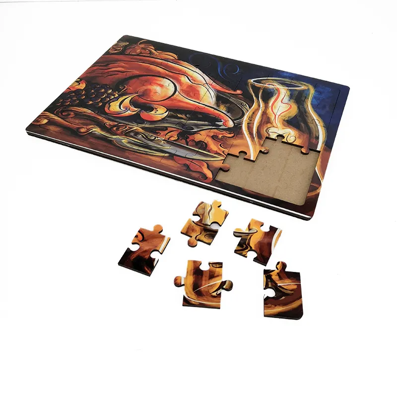 Sublimation blank custom puzzle A4 size Sublimation Wooden Jigsaw 50 pieces Adult puzzle Jigsaw