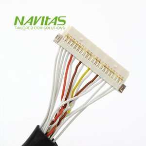 สายเคเบิล LVDS แบบกำหนดเอง ระยะห่าง 1.25 มม. รุ่น HRS DF13 ถึง DF19 30 พิน สำหรับจอแสดงผล LCD ทีวี - Product Image 3
