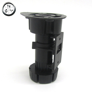 Pies de armario de cocina de varias alturas de plástico negro ajustable, herrajes para muebles para mayor comodidad y estabilidad - Product Image 4