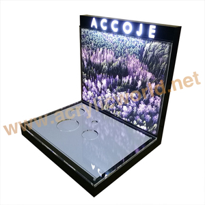 Présentoir de cosmétiques en acrylique, présentoir de comptoir avec lumière LED, pour vente en gros et au détail - Product Image 5