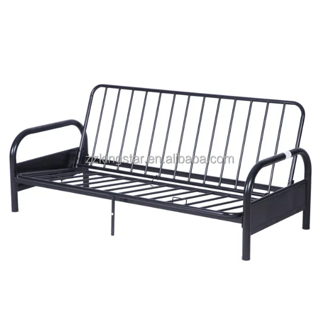 Cheap metal folding sofa bed single futon bed frame day bed for wholesale
