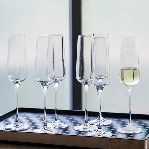Haonai Crystal Flute Champagne Glasses Wedding Champagne Flutes