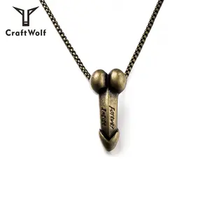 Craft Wolf Online Shop Cina Hiphop Stainless Steel Penis Pria Seni Tubuh Kalung Seks