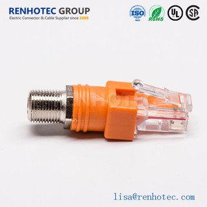 Adattatore Dritto Femmina RJ45 a Connettore RF Tipo <span class=keywords><strong>F</strong></span> - Product Image 4