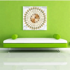 <span class=keywords><strong>Orologio</strong></span> <span class=keywords><strong>da</strong></span> parete fai <span class=keywords><strong>da</strong></span> te con pittura diamante al quarzo, stile costiero <span class=keywords><strong>moderno</strong></span>, con lancette, 55x55cm, per soggiorno - Product Image 2