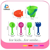 Недорогие летние рекламные подарки, миниатюрный набор инструментов для формирования песка, недорогие пластиковые формы для игрушек