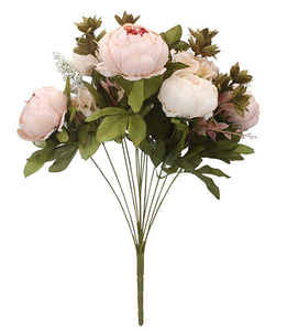 Buquê de flores artificiais vintage, 13 cabeças, peônia de seda para decoração de casa - Product Image 5