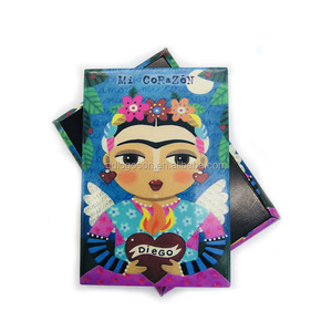 Figuras de muñecas <span class=keywords><strong>mexicana</strong></span> personalizadas, imán de nevera de estaño, hierro, comida de México, pegatinas baratas de nevera, regalo de San Valentín - Product Image 3