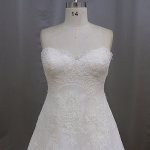 ZM703 perlée lourde dentelle dos nu robe de <span class=keywords><strong>mariage</strong></span> avec détachable cap manches plus la taille robes de mariée taille 34 - Product Image 6