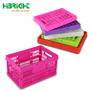 Foldable Awesome Stackable Berry Container Portable Mesh Logistic Box Vegetable <strong>Fruit</strong> Turnover Plastic <strong>Crate</strong> - Product Image 3