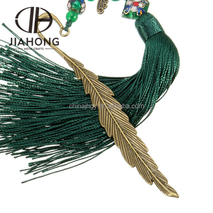 Diseño moderno estilo étnico anticuario latón tradicional vendimia marcador con borla larga - Product Image 6