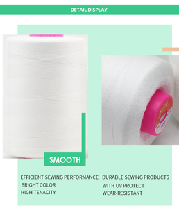 20/2 40/2 산업 폴리에스테 면 꿰매는 실 Mercerized 털실 검정 브라운 백색 면 실 - Product Image 6