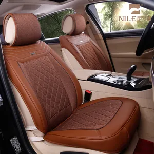 full set type Universal leather car seat cover with car seat back organizer for Ford