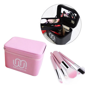 Gran Capacidad profesional Negro Maquillaje Belleza Bolsa de Cosméticos de PVC Transparente Para Layies - Product Image 3