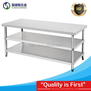 Collecteur de déchets 201 304 Table de travail en acier inoxydable OEM Table en acier inoxydable cuisine meubles SUS sur mesure - Product Image 3
