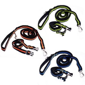 Tali Bungee Tali Anjing Bebas Genggam Reflektif Tali Penuntun Sabuk Pinggang Tali Anjing Carabiner untuk Latihan Lari - Product Image 2