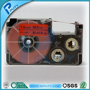 Compatible negro on <span class=keywords><strong>Red</strong></span> XR-12RD 12 mm cintas de etiquetas para EZ <span class=keywords><strong>label</strong></span> impresoras - Product Image 1