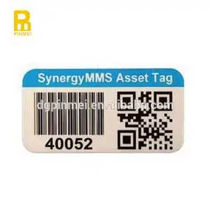 Asset Tracking Tag Aluminium-Namensschild Property Tags mit unterschied licher einzigartiger Barcode-QR-Code-ID-Nummer