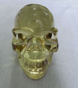 Commercio all'ingrosso rainbow citrine teschio di cristallo - Product Image 3