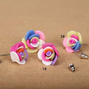 Phụ Kiện Đất Sét <span class=keywords><strong>Polymer</strong></span> Thủ Công Cho Bông Tai Stud Hoa Đất Sét <span class=keywords><strong>Polymer</strong></span> - Product Image 1