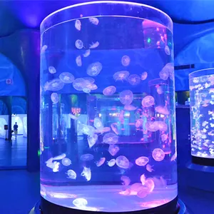 2019 acrylic jellyfish tank supplier; custom acrylic jelly fish aquarium tank