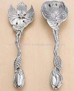 Métal En Aluminium Longue Fleur De Magnolia À Salade - Product Image 1