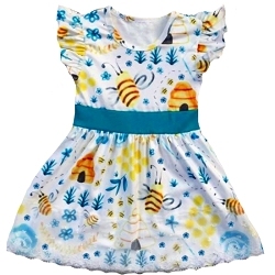 Wholesale Boutique children clothing sets floral dresses for children high quality dresses - Product Image 2