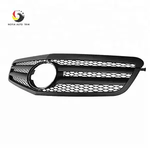 W212 '10-'13 FRONT GRILLE FOR BENZ W212 E350 E550 E63 A TYPE CHROME-BLACK w/Emblem