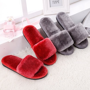 Pantofole Invernali Morbide e Comode <span class=keywords><strong>con</strong></span> Punta Aperta, Suola Morbida in Finta Pelliccia, Ciabatte in Cotone per <span class=keywords><strong>Uomo</strong></span> e Donna - Product Image 1