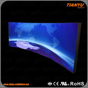 Hình Dạng Đường Cong Nhôm Vải <span class=keywords><strong>Led</strong></span> Ánh Sáng Hộp - Product Image 2