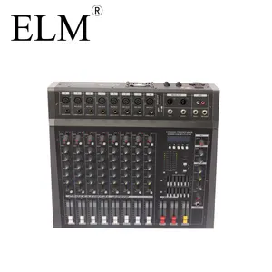 专业混音器8声道DJ控制台效果混音器家用音乐卡拉OK均衡器功率放大器