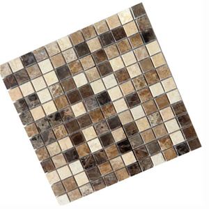 Estrella al por mayor rompecabezas 3D diamante forma de pared Ming mármol <span class=keywords><strong>verde</strong></span> <span class=keywords><strong>linterna</strong></span> mosaico - Product Image 3