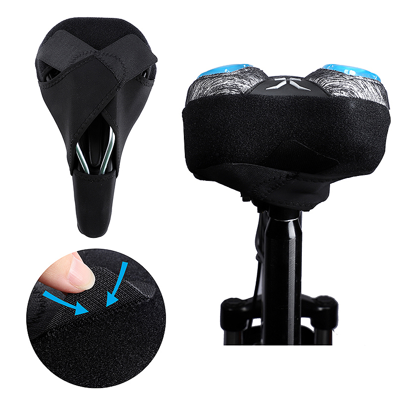 Housse De Selle De Vélo Large - Coussin Gel Silicone - Universelle - Noir