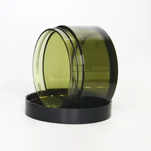 120ml 150ml 250ml plastic face cream jar Dark Transparent Lid Skin care Can PET pot en plastique cosmetique cosmetic jar