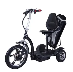 Plegable de 3 ruedas carro de golf eléctrico de golf scooter para adultos viejos 1000W triciclos eléctricos