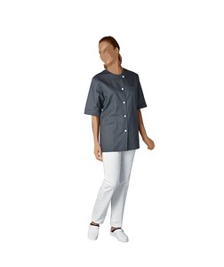 Uniforme da cameriera e babysitter da donna, camicia con scollo a V per salone - Product Image 5